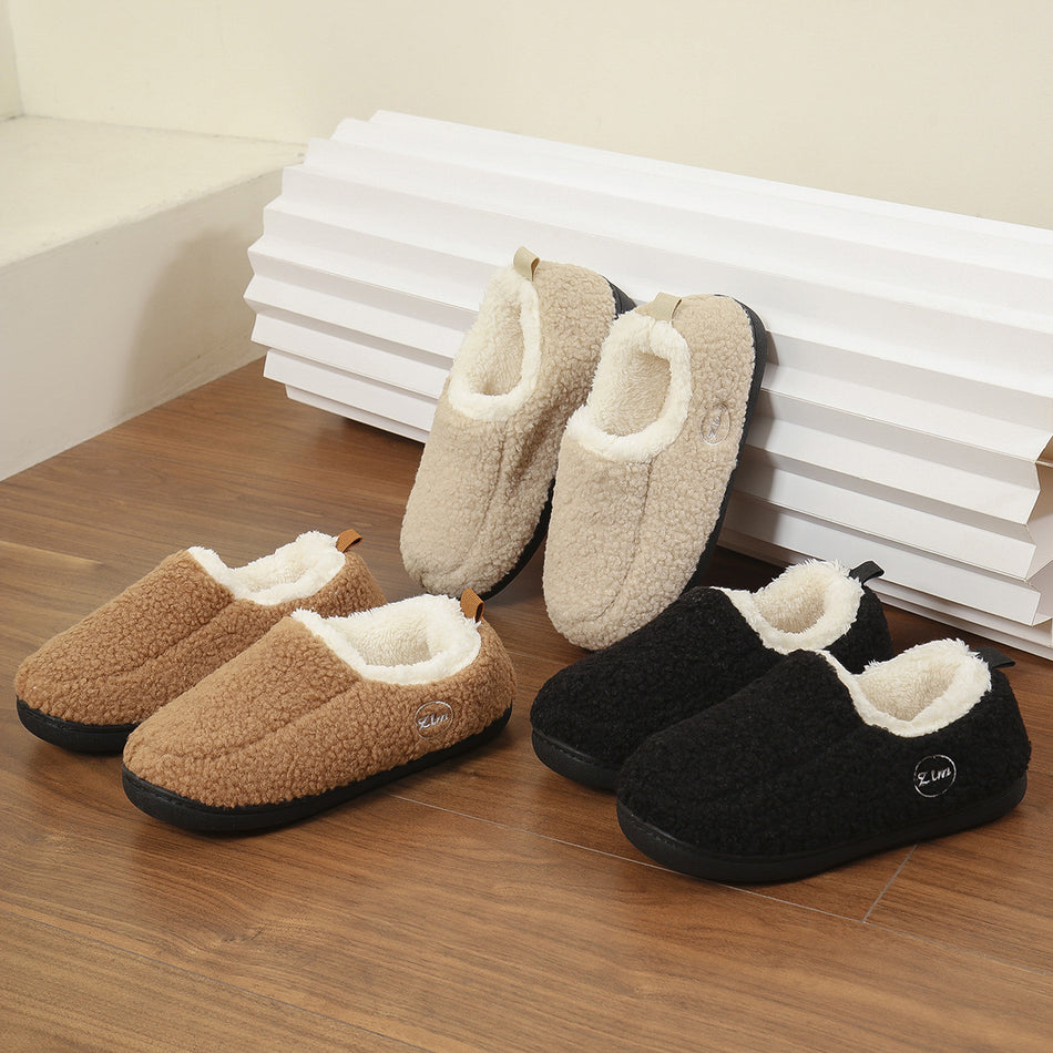 Warm Furry Cotton Slippers Non-Slip Winter 2025