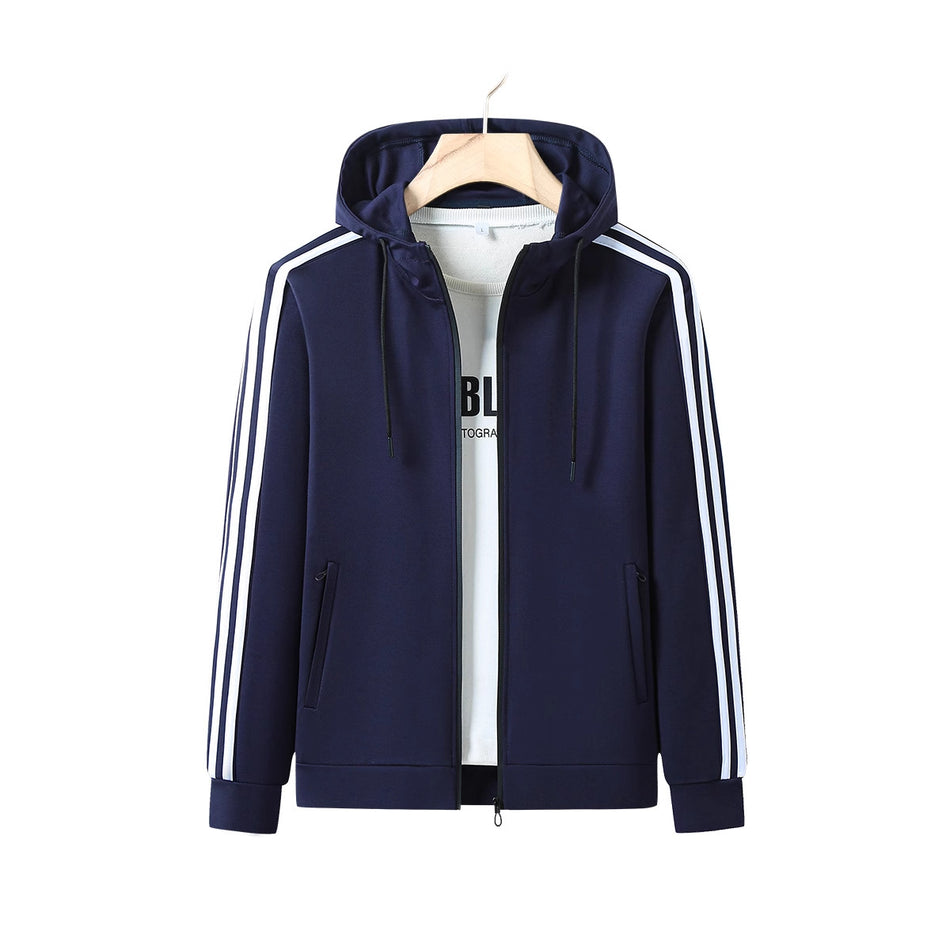 Custom Men’s Hooded Sports Jacket – Fashion Logo Casual Coat