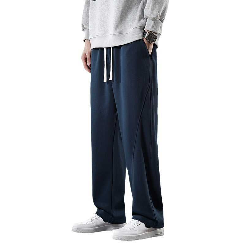 Men’s Autumn Casual Sweatpants 2025 Loose Straight Trendy Sports Pants