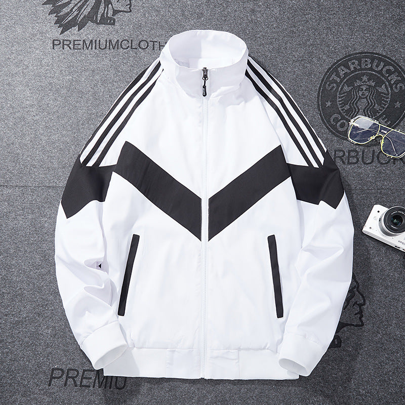 Men’s Spring & Autumn Loose Stand-Collar Jacket