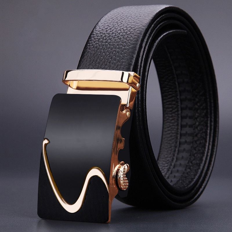 Classic Black Leather Belt for Jeans – Everyday Essential