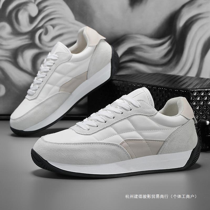 White Platform Sneakers – Men’s Trendy Casual Shoes