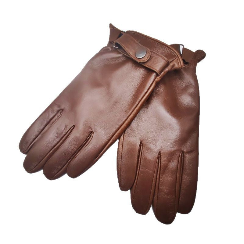 Men & Women Outdoor Leather Gloves Waterproof Motorcycle Cycling