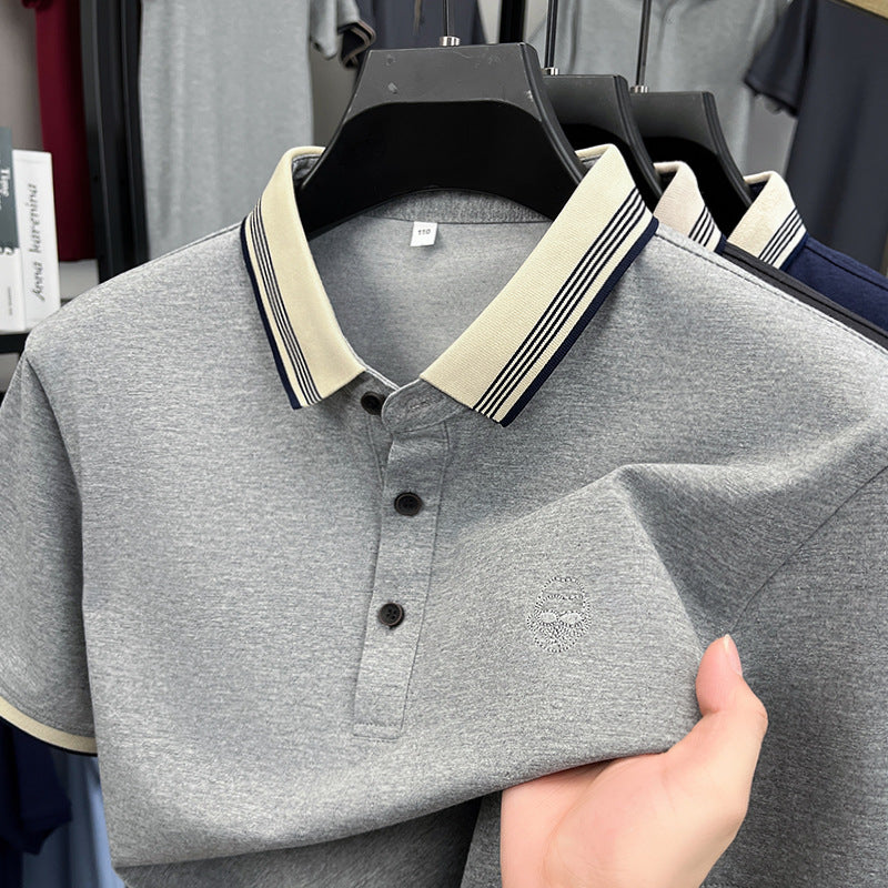 Plus Size Polo Shirt – Casual Half Sleeve Lapel Tee