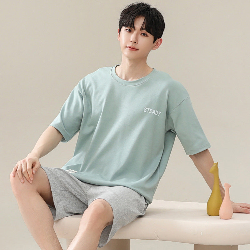 Men’s Modal Summer Pajama Set – Youth Casual Wear