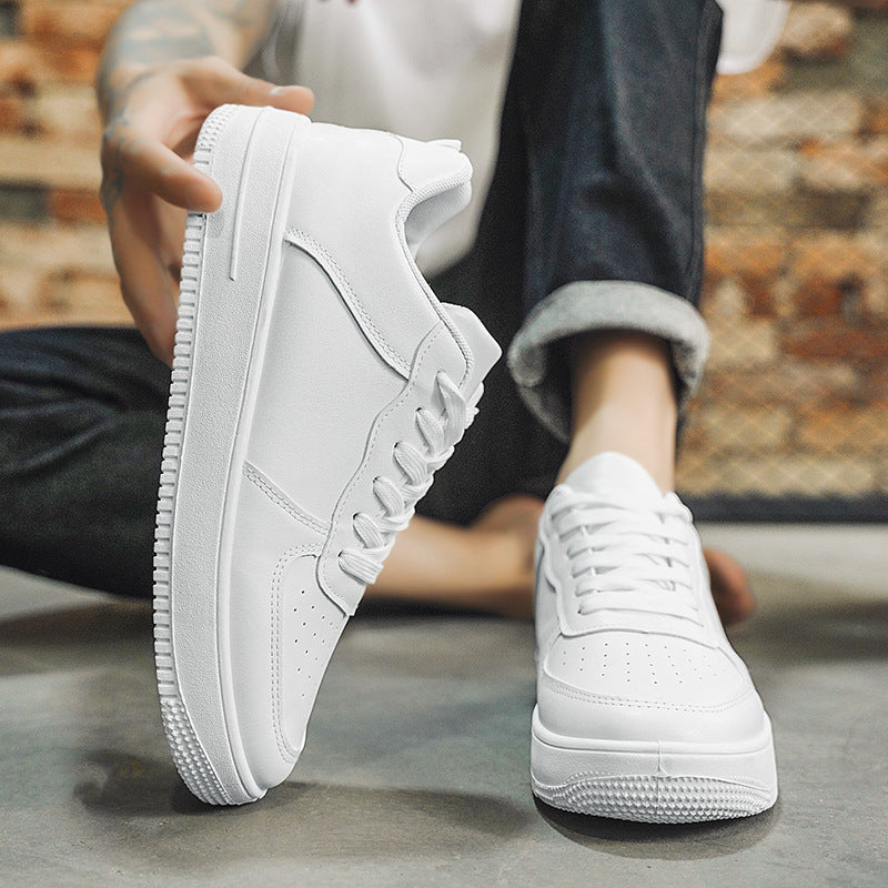 2025 Summer Men's Fashion Breathable White Shoes