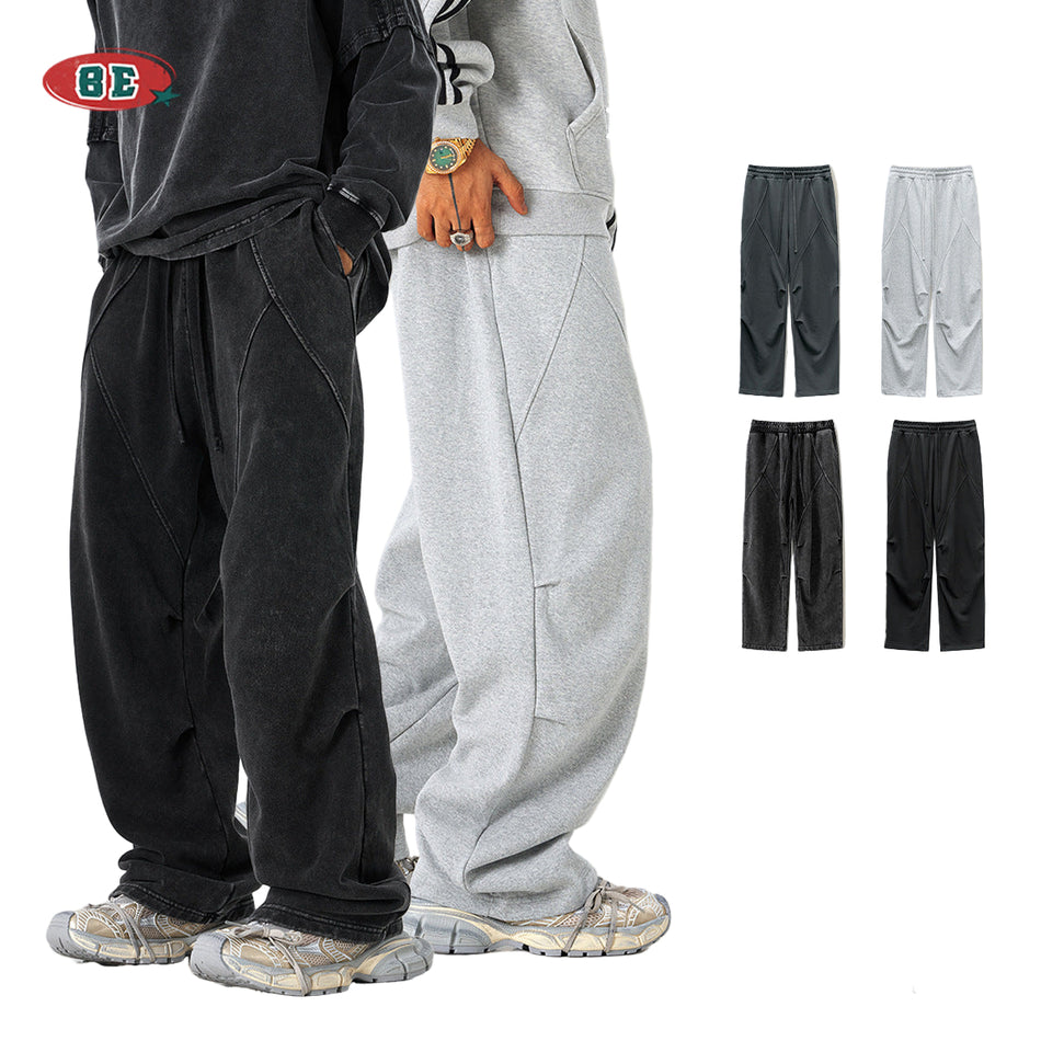 Men’s Knitted Pants – Fall/Winter Casual Loose Basic Trousers
