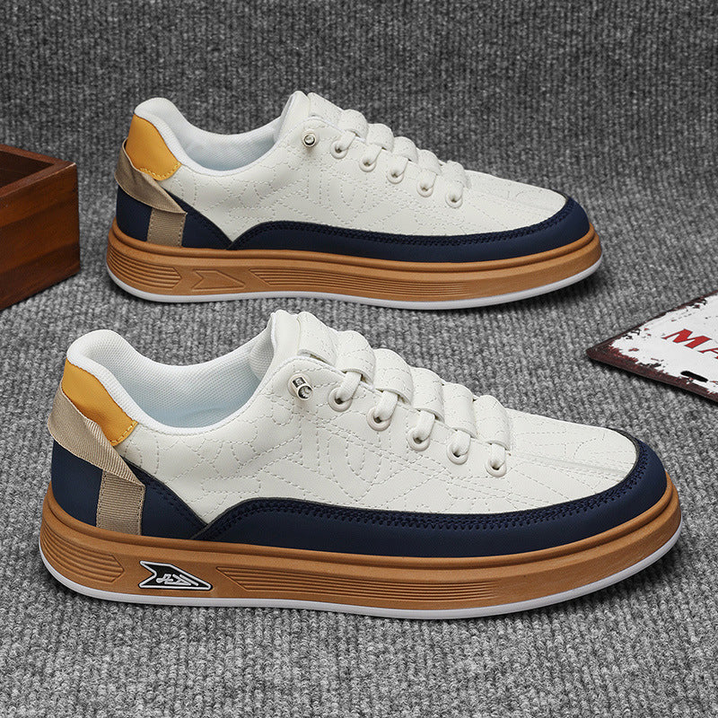 Men’s Autumn Slip-On Leather Shoes Casual Breathable Low