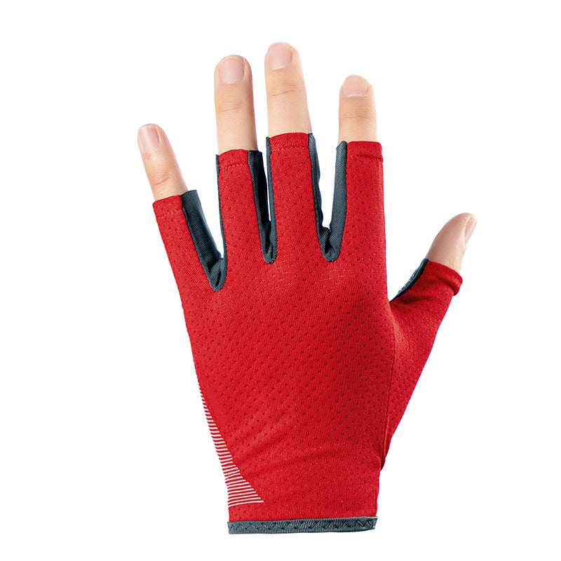 Unisex Half-Finger Non-Slip Gloves – Cycling, Fitness & Outdoor Sports