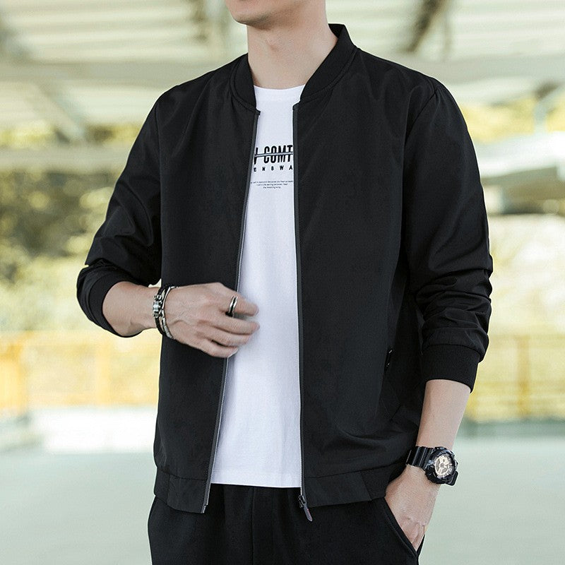 Men’s Korean Style Spring-Fall Casual Large Size Jacket