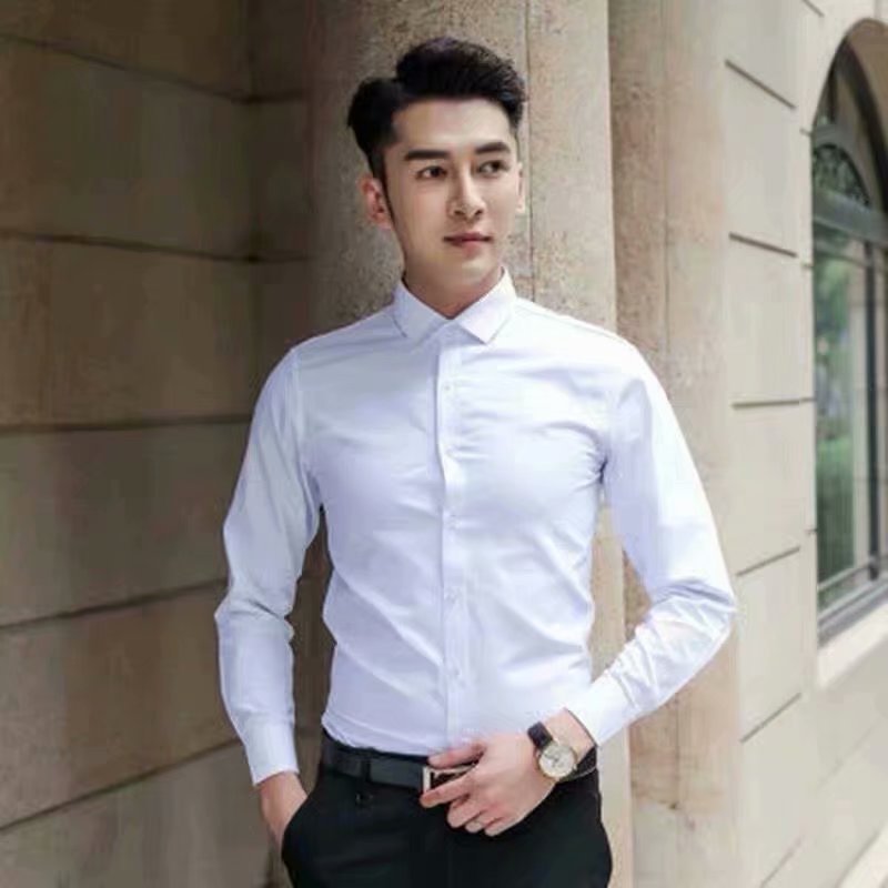 White Slim-Fit Shirt – Sharp Look for Work or Weddings