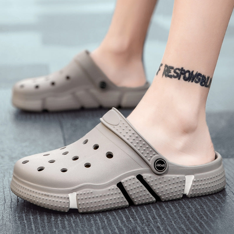 Men’s Summer Hollow Toe Non-Slip Soft Bottom Sandals