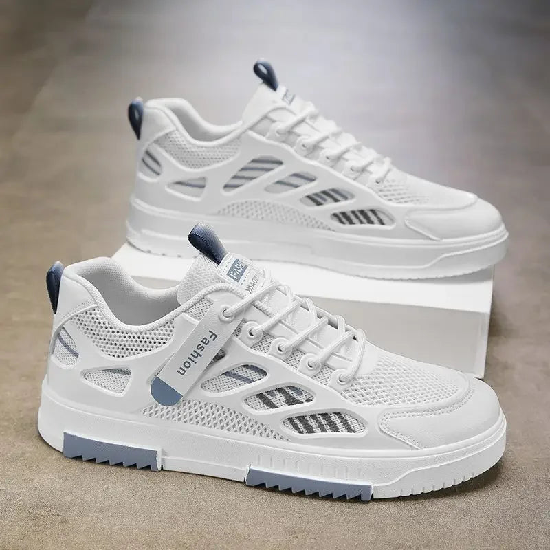 White Mesh Sneakers – Summer Casual Sports Style