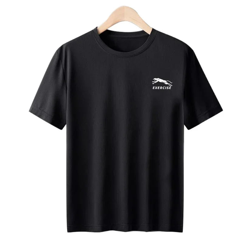 Men's Ice Silk Quick-Dry Sports T-Shirt Summer Wear