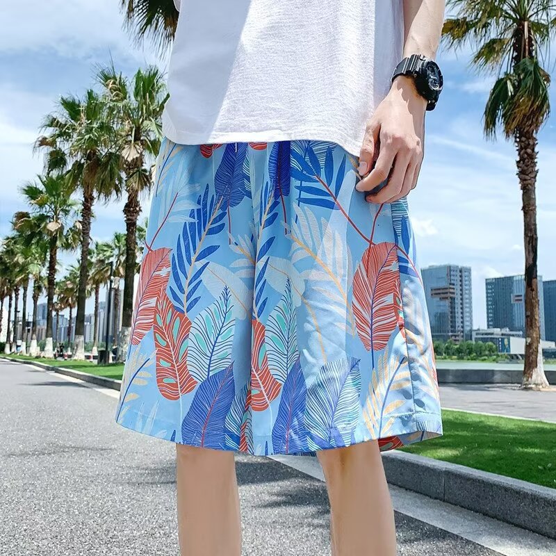 Summer Beach Shorts  Quick-Dry Casual Loose Fit Pants