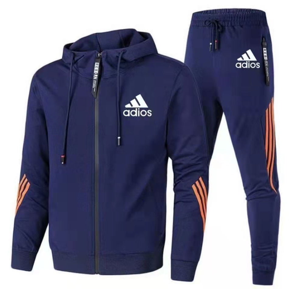 2025 Men’s Autumn Hooded Sports Suit – Muscle Training Sweatshirt & Casual Pants