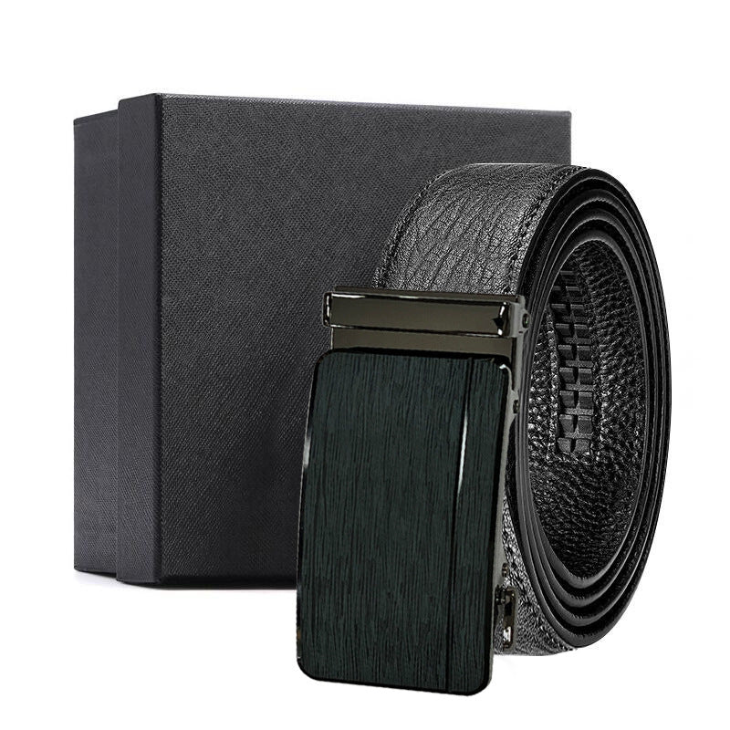 Water Ripple Leather Belt – Cowhide Custom Gift Belt
