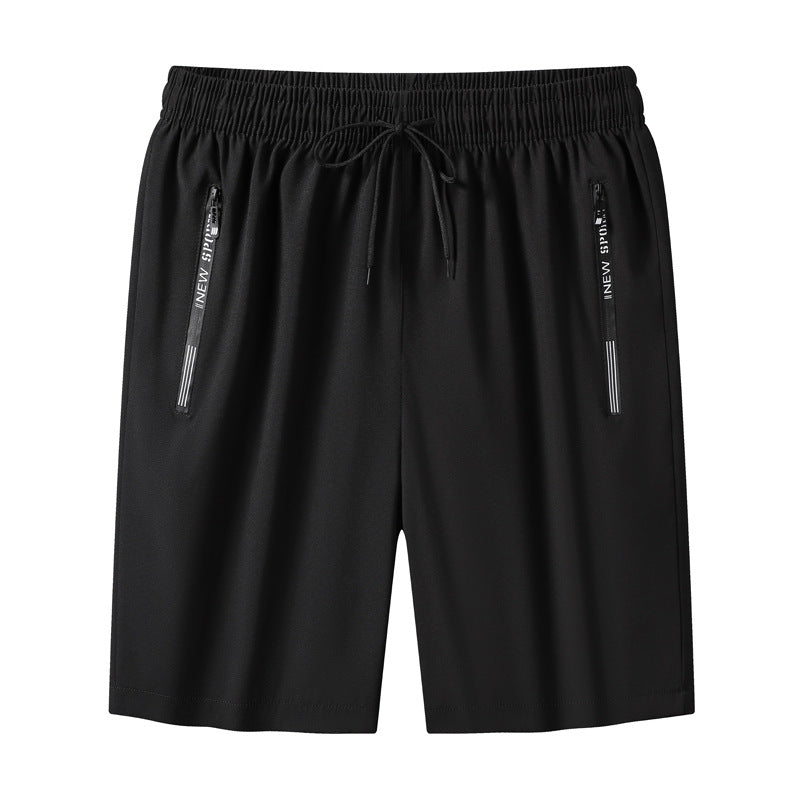 Men’s Quick-Dry Ice Silk Shorts for Summer Sport and Track