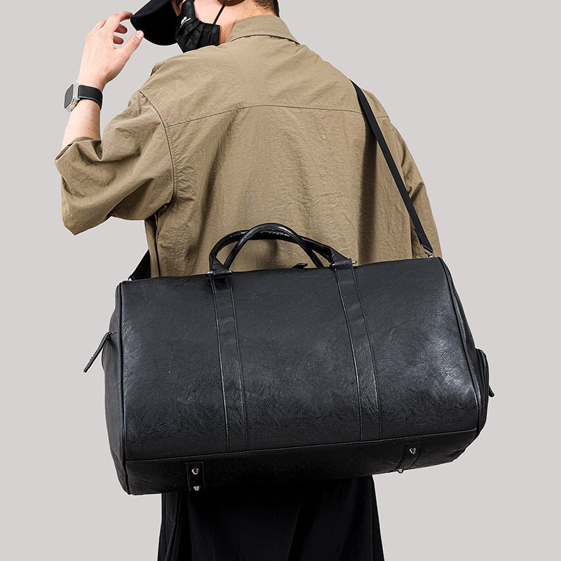 Men & Women Fitness Travel Bag PU Leather Gym Bag