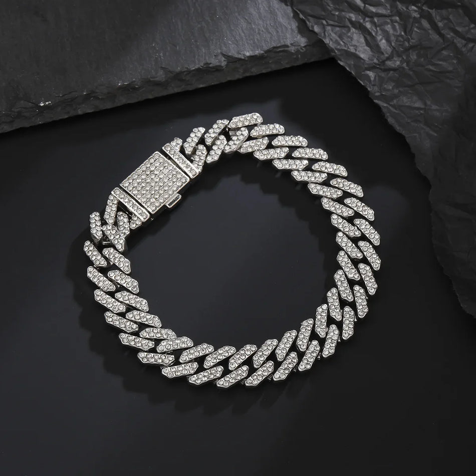 Diamond Cuban Chain – 12mm Hip Hop Necklace for Men