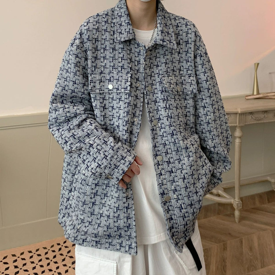 Men’s Plaid High-Street Jacket – Spring Fashion Vibe