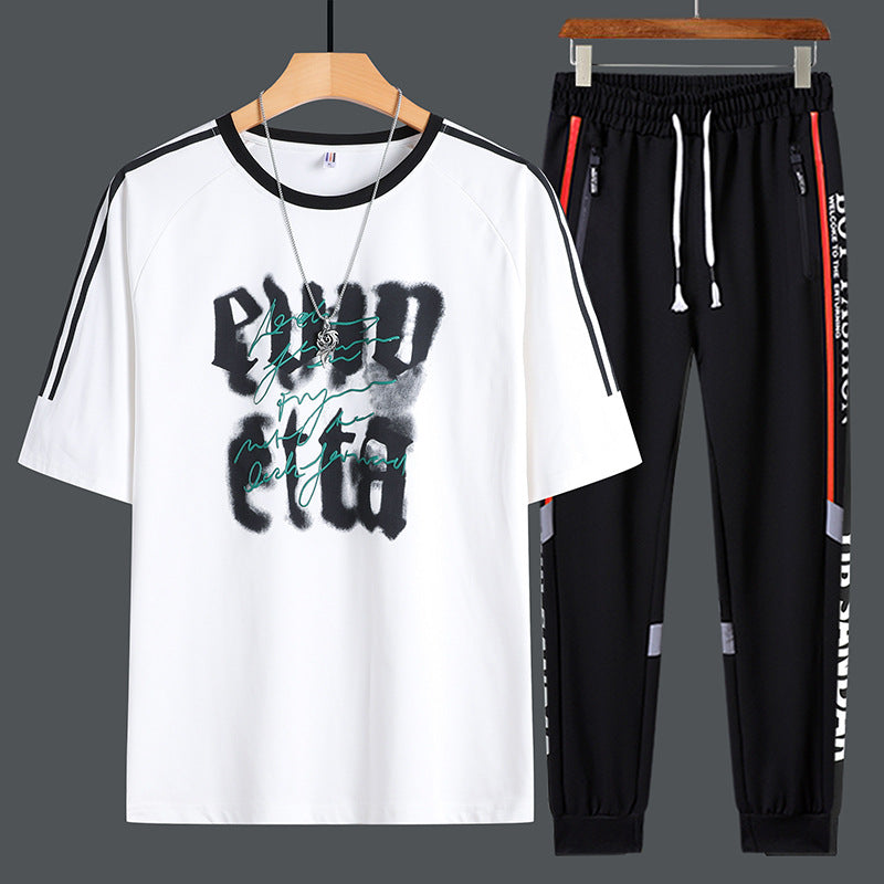 Men’s Summer Tailored T-Shirt and Performance Trouser Set
