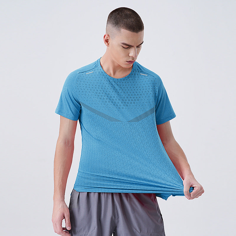 Men's Ice Silk Quick-Dry Sports T-Shirt Summer Wear