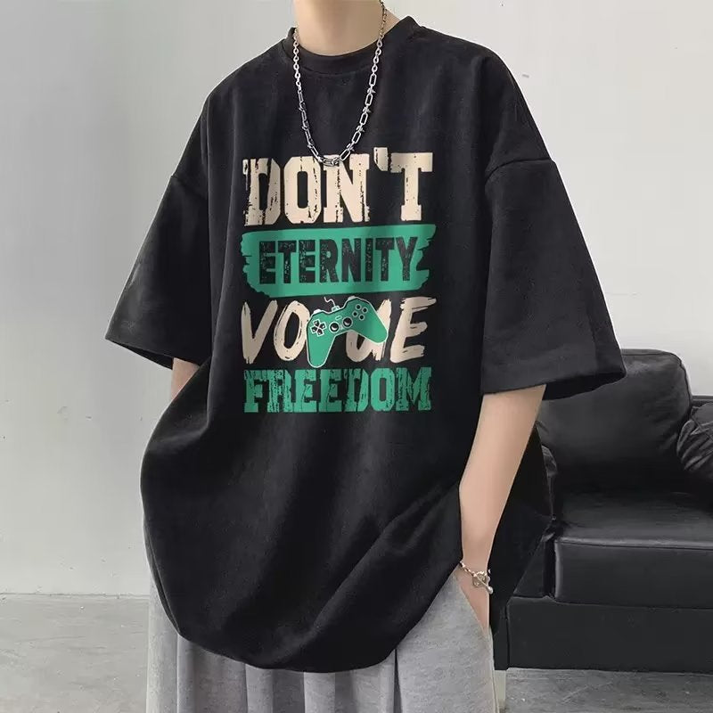 2024 Summer Loose Fit Men’s Casual Half-Sleeve T-Shirt