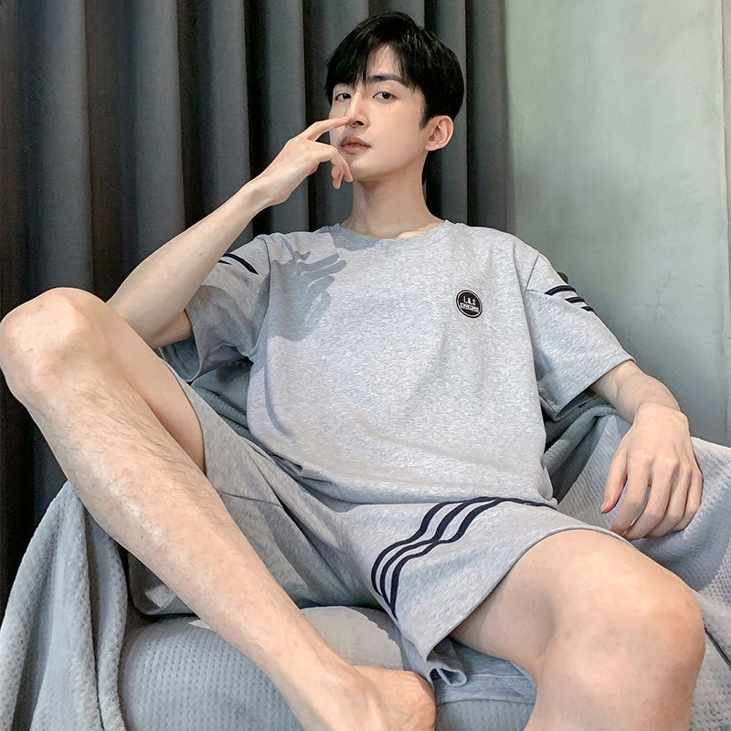 Men’s Cotton Pajama Set – Summer Short Sleeve & Comfy