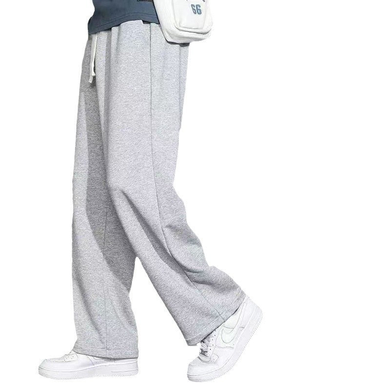 Men’s Casual Straight Pants – Autumn/Winter Loose Wide-Leg Sweatpants
