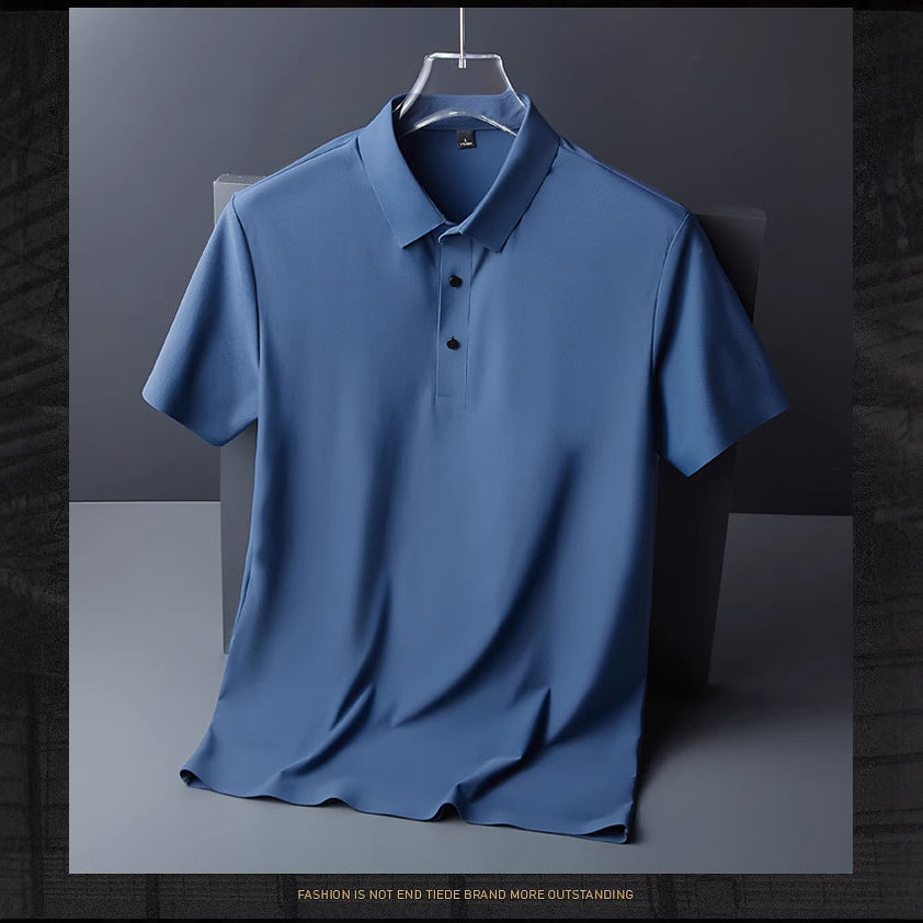 Men’s Ice Silk Polo | Quick-Dry Summer T-Shirt