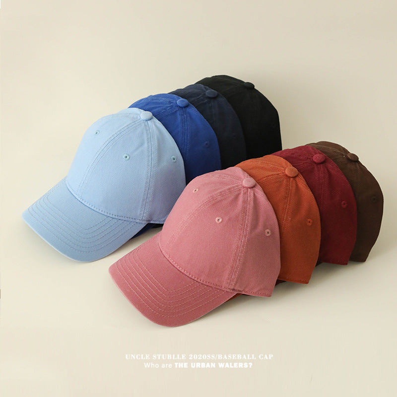 Soft Cotton Baseball Cap – Solid Color All-Season