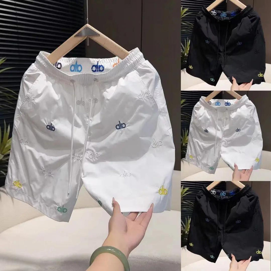2025 Summer Korean Style Men’s Shorts | Trendy Quick-Drying Breathable Solid Color Lightweight Casual Couple Versatile Pants