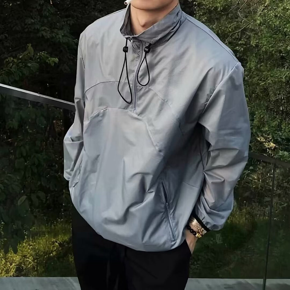 Hooded Workwear Jacket – Men’s Spring Casual Outdoor Coat