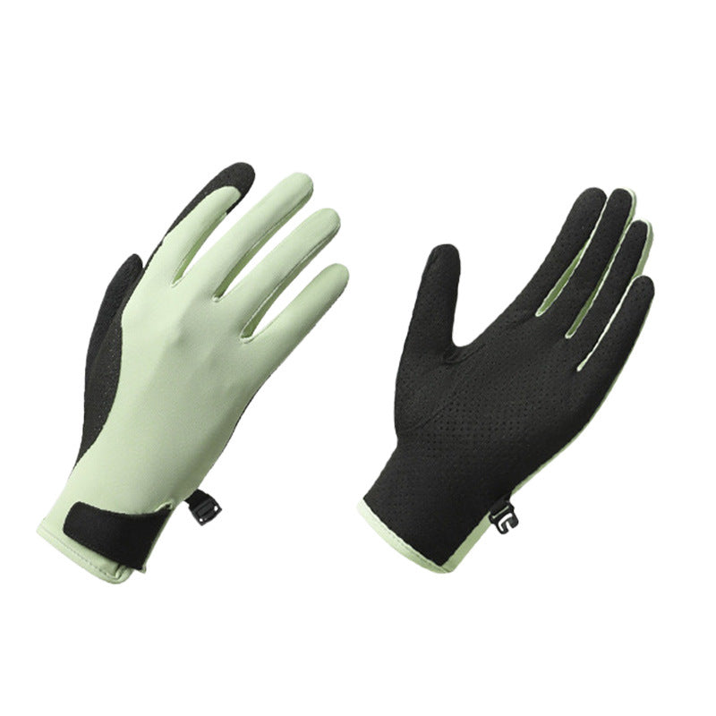 Men’s Lightweight Ice Silk Cycling Gloves – UV Sun Protection Summer Gear