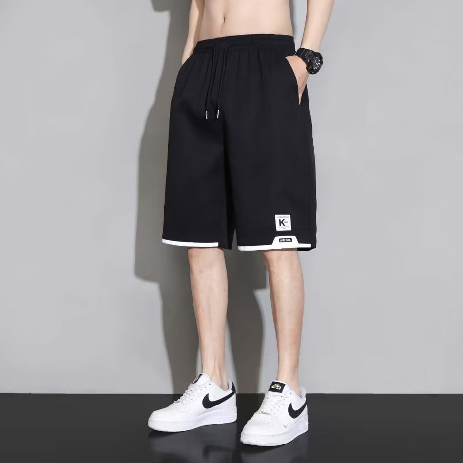 Men's Ice Silk Summer Shorts – Quick-Dry & Loose Fit
