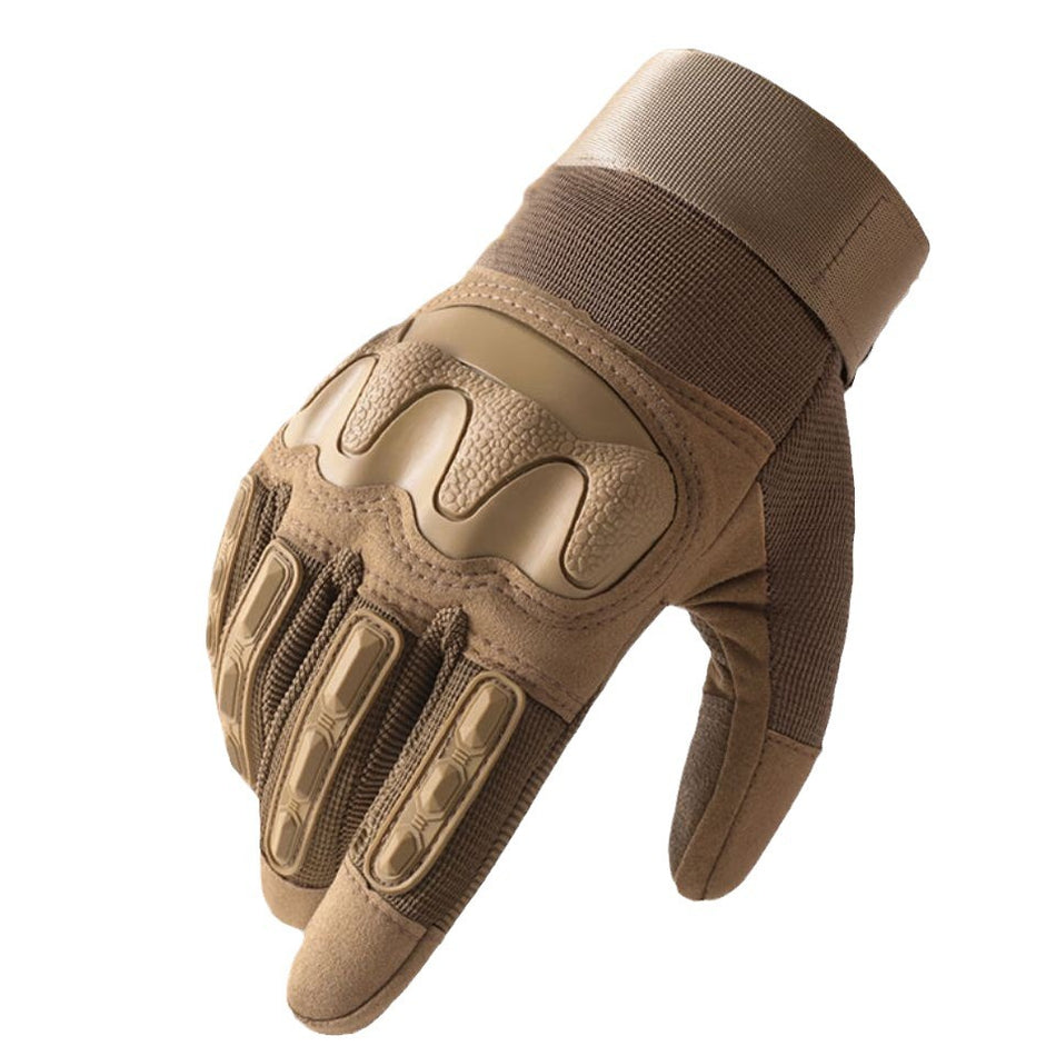 Men’s Tactical Full-Finger Gloves – Drop-Resistant, Anti-Cut Hard Shell Protective Gear