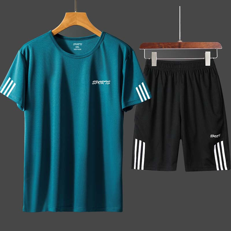 Men's Quick-Dry Running Set – Summer Sportswear Suit