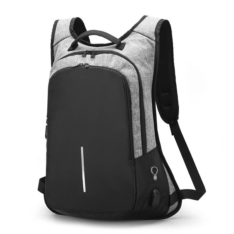 Anti-Theft Laptop Backpack – Large College Bag for Men
