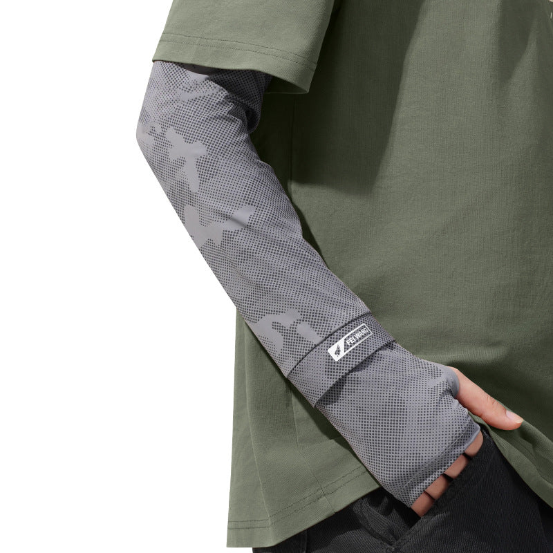 Men’s Plus Size Extended Ice Silk UV Sleeves | Loose Fit