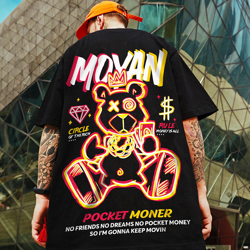 Men's Oversized Hip-Hop T-Shirt – Trendy & Comfortable