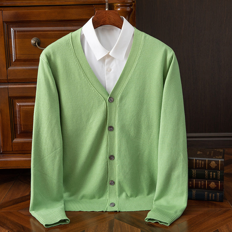 Men’s Classic V-Neck Loose Cardigan Nepal