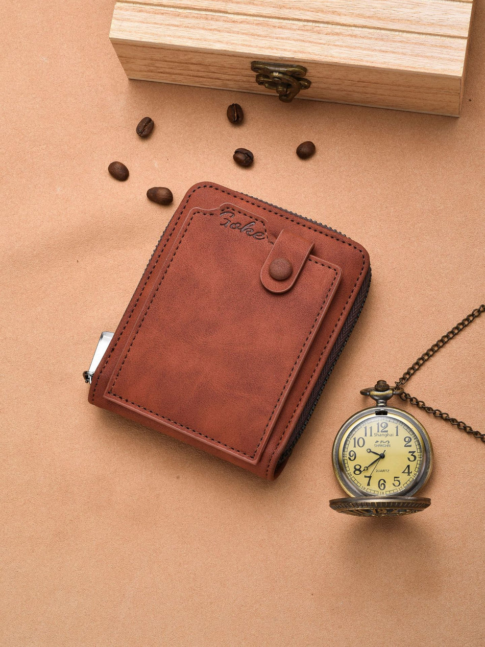 Men’s Retro Multi-Card Wallet - Large Capacity Coin Purse