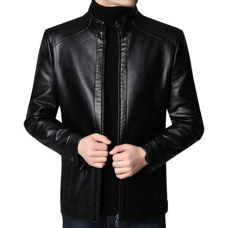 Running Jianghu Genuine Leather Jacket | Autumn Winter Dad Style