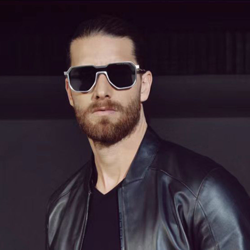 2023 Steampunk Irregular Sunglasses – Men’s Metal Style
