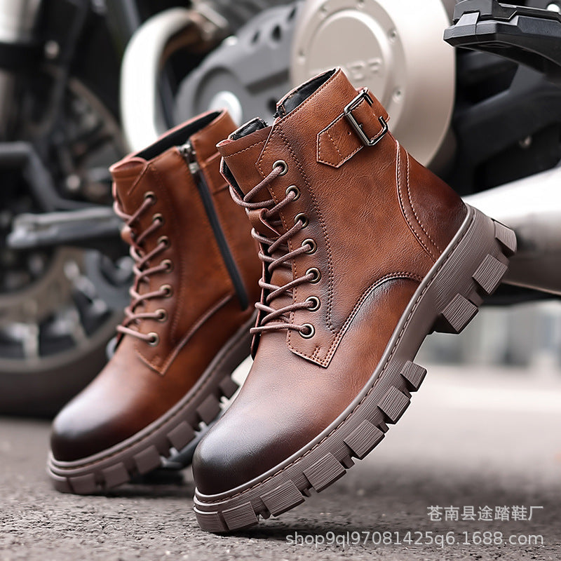 Thick Sole High-Top Combat Boots for Men Nepal