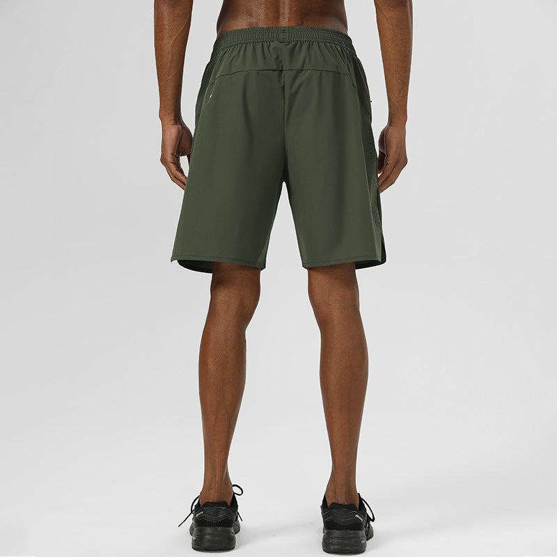 Men’s Spring & Summer Quick-Dry Sports Shorts | Loose Fit Running Training Pants with Reflective Strip & Breathable Design