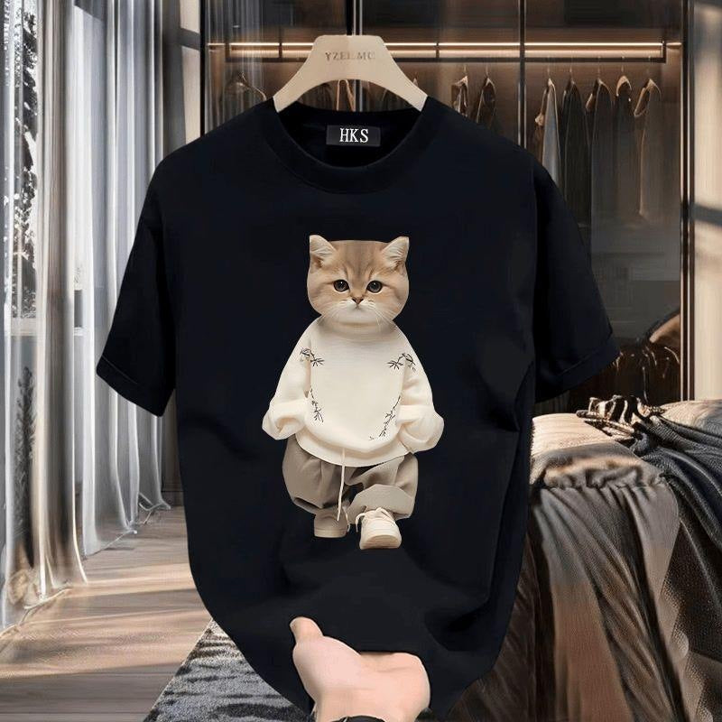 Men’s 2025 Cotton Casual Short Sleeve T-Shirt