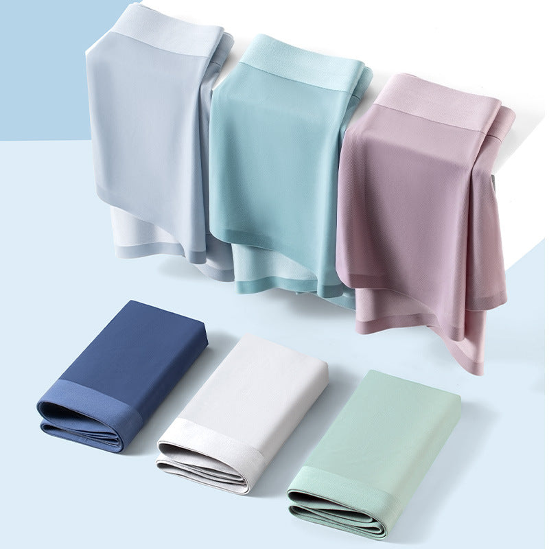Men’s Summer Ice Silk Antibacterial Underwear