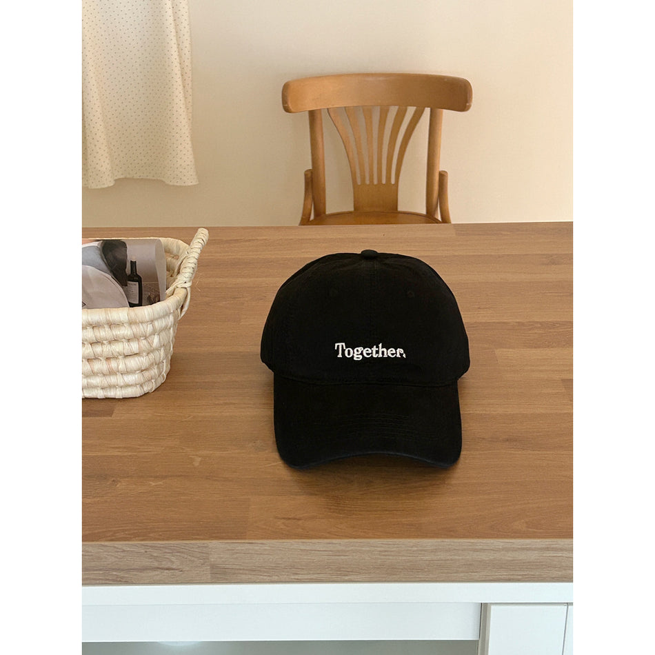 Trendy Letter Embroidery Soft Top Cap - Face-Slimming Unisex Baseball Hat
